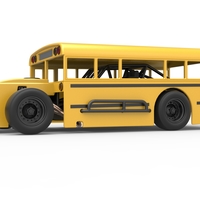 Outlaw Figure 8 Modified stock car as School bus 1:25 - Thumbnail 2