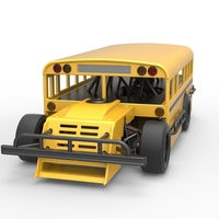 Outlaw Figure 8 Modified stock car as School bus 1:25 - Thumbnail 5