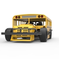 Outlaw Figure 8 Modified stock car as School bus 1:25 - Thumbnail 6
