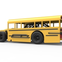 Outlaw Figure 8 Modified stock car as School bus 1:25 - Thumbnail 13