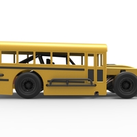 Outlaw Figure 8 Modified stock car as School bus 1:25 - Thumbnail 19