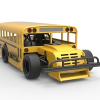 Outlaw Figure 8 Modified stock car as School bus 1:25 - Thumbnail 21