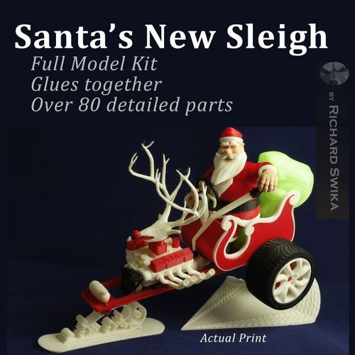 Santa's New Sleigh 3D Print 54889