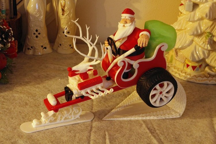 Santa's New Sleigh 3D Print 54892