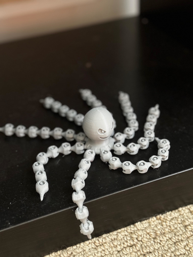 Octopus, print in place