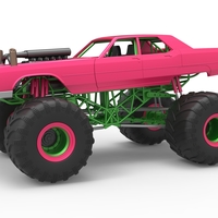 Small Monster Truck Concept Scale 1:25 3D Printing 549102