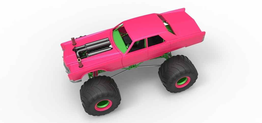 Monster Truck Concept Scale 1:25 3D Print 549105