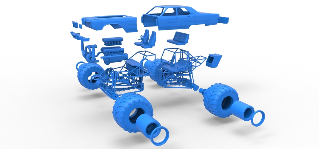 Monster Truck Concept Scale 1:25 3D Print 549119