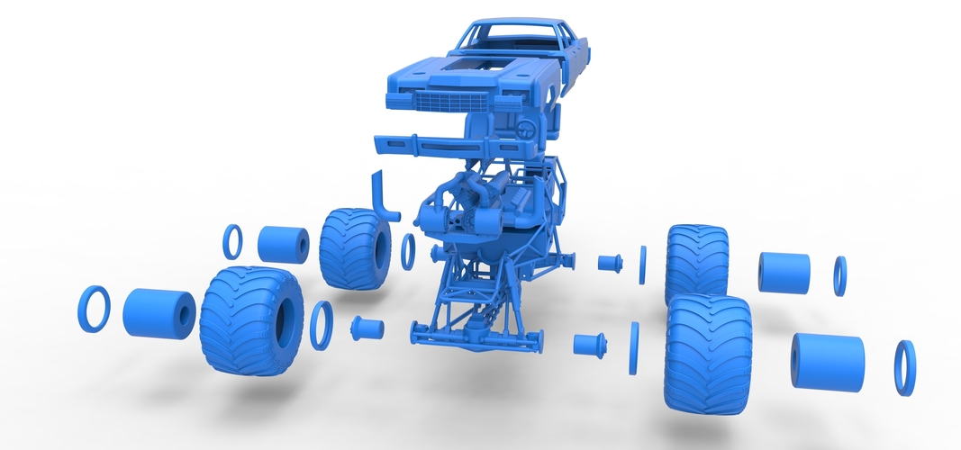 Monster Truck Concept Scale 1:25 3D Print 549122