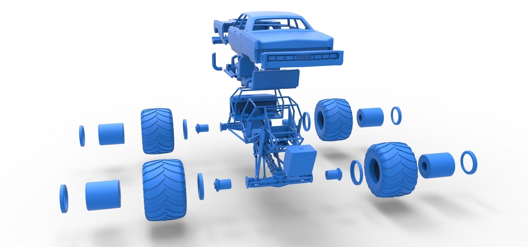 Monster Truck Concept Scale 1:25 3D Print 549126