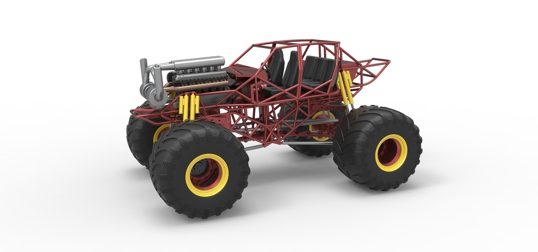 Monster truck base Version 3 Scale 1:25 3D Print 549152