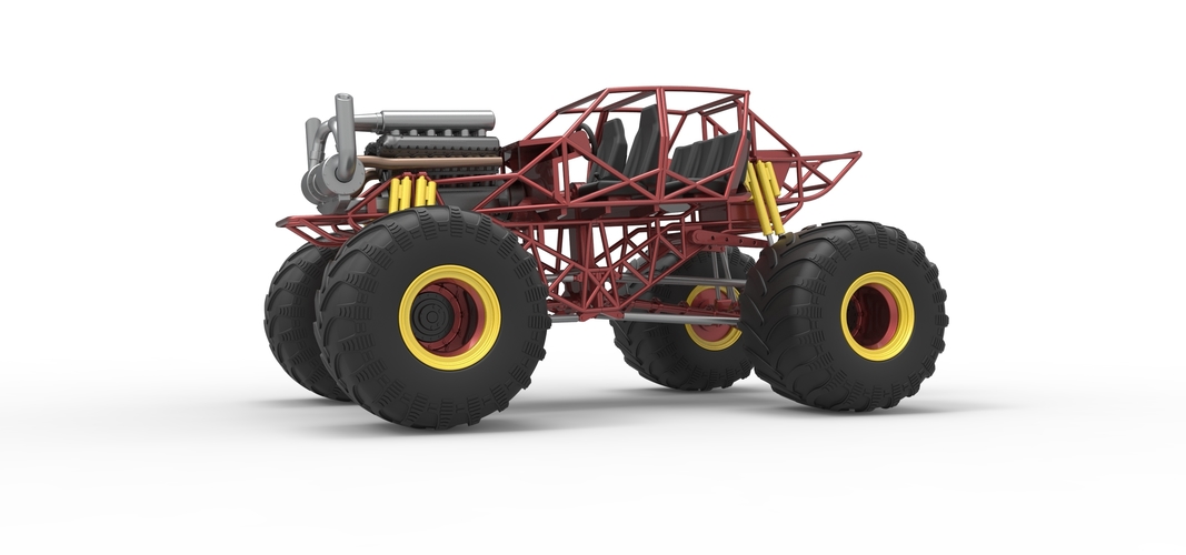 Monster truck base Version 3 Scale 1:25 3D Print 549153