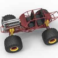 Monster truck base Version 3 Scale 1:25 - Thumbnail 4