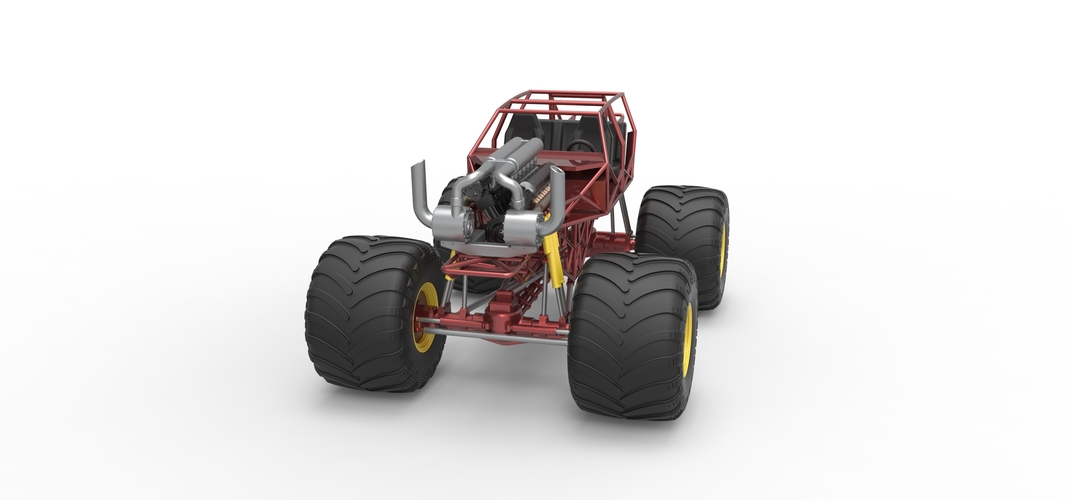 Monster truck base Version 3 Scale 1:25 3D Print 549156