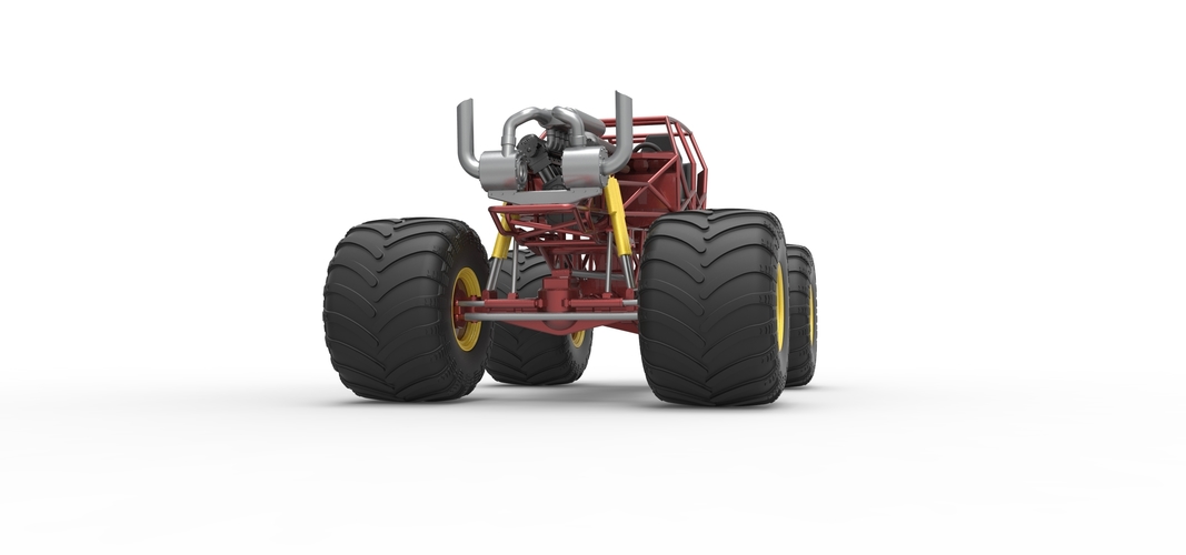 Monster truck base Version 3 Scale 1:25 3D Print 549157