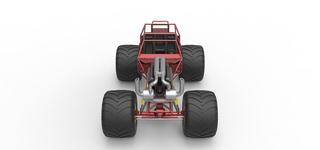 Monster truck base Version 3 Scale 1:25 3D Print 549159