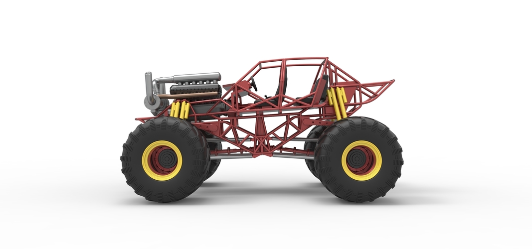 Monster truck base Version 3 Scale 1:25 3D Print 549160