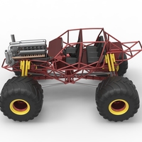 Monster truck base Version 3 Scale 1:25 - Thumbnail 10