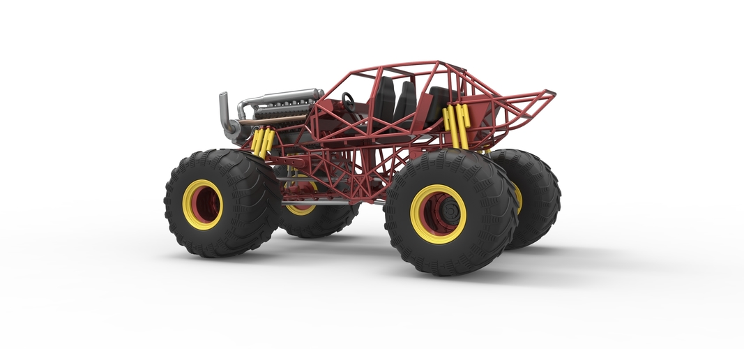 Monster truck base Version 3 Scale 1:25 3D Print 549164