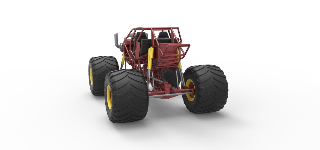 Monster truck base Version 3 Scale 1:25 3D Print 549165