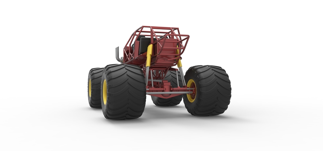 Monster truck base Version 3 Scale 1:25 3D Print 549166