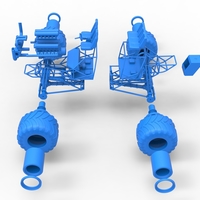 Monster truck base Version 3 Scale 1:25 - Thumbnail 23