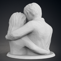Low Poly Statue - Blessed Family - Thumbnail 5