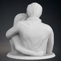 Low Poly Statue - Blessed Family - Thumbnail 6
