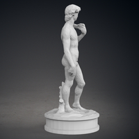 Low Poly David Statue - Thumbnail 8