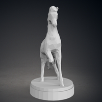 Low Poly Horse Statue - Thumbnail 4