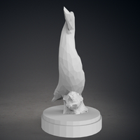 Low Poly Dolphin Statue - Thumbnail 8
