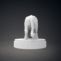 Low Poly Panther Statue - Thumbnail 8