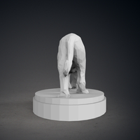 Low Poly Tiger Statue - Thumbnail 8