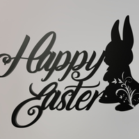 Happy Easter Sign - Thumbnail 1