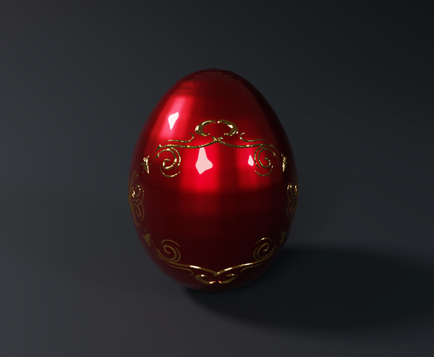 Egg Collection nr.7 - Royal Ruby 3D Print 549382