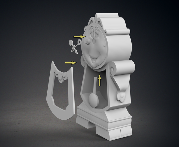 Cogsworth 3D Print 549419