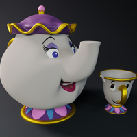 Mrs Potts and Chip - Thumbnail 2