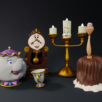 	Pack of Beauty and the Beast Servants - Thumbnail 1