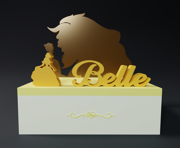 Disney Princess - Belle Box 3D Print 549503