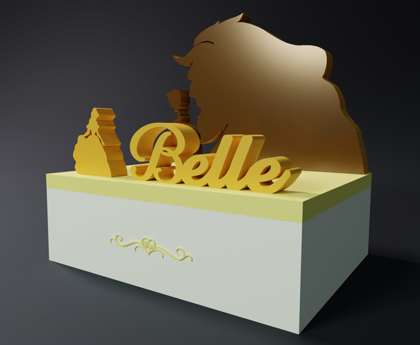 Disney Princess - Belle Box 3D Print 549504