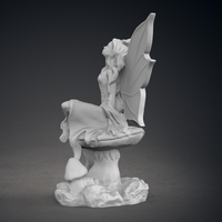 Fairy sitting on a mushroom statue - Thumbnail 4