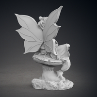 Fairy sitting on a mushroom statue - Thumbnail 7