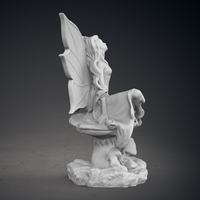 Fairy sitting on a mushroom statue - Thumbnail 8