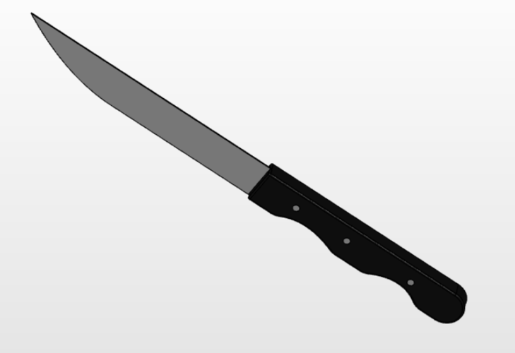 plastic kitchen knife