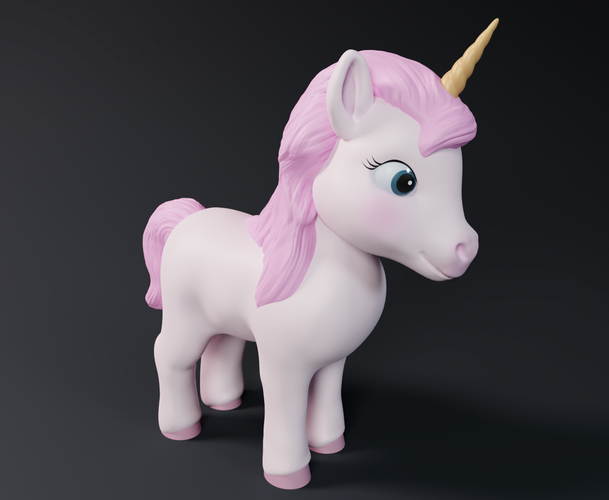 Cute Unicorn 3D Print 549581