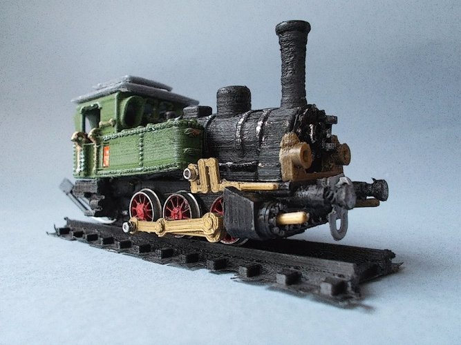 Steam locomotive T3 H0 3D Print 54959