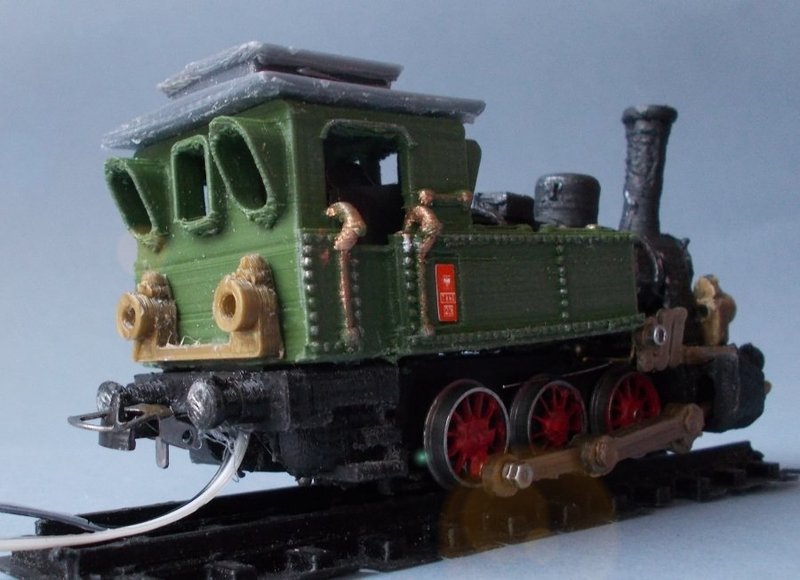 Steam locomotive T3 H0 - Pinshape