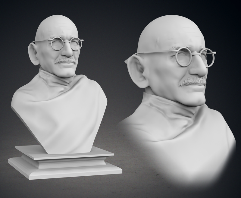 Ben Kingsley as Gandhi Bust