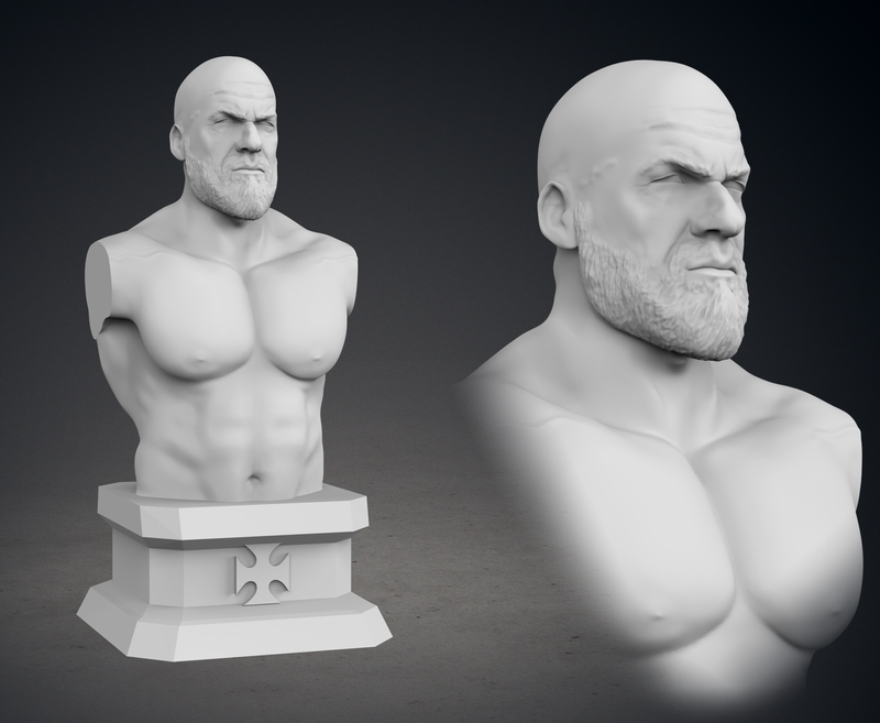 Triple H Bust - Current Version