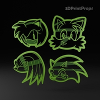 ​Sonic Cookie Cutter set - Thumbnail 1